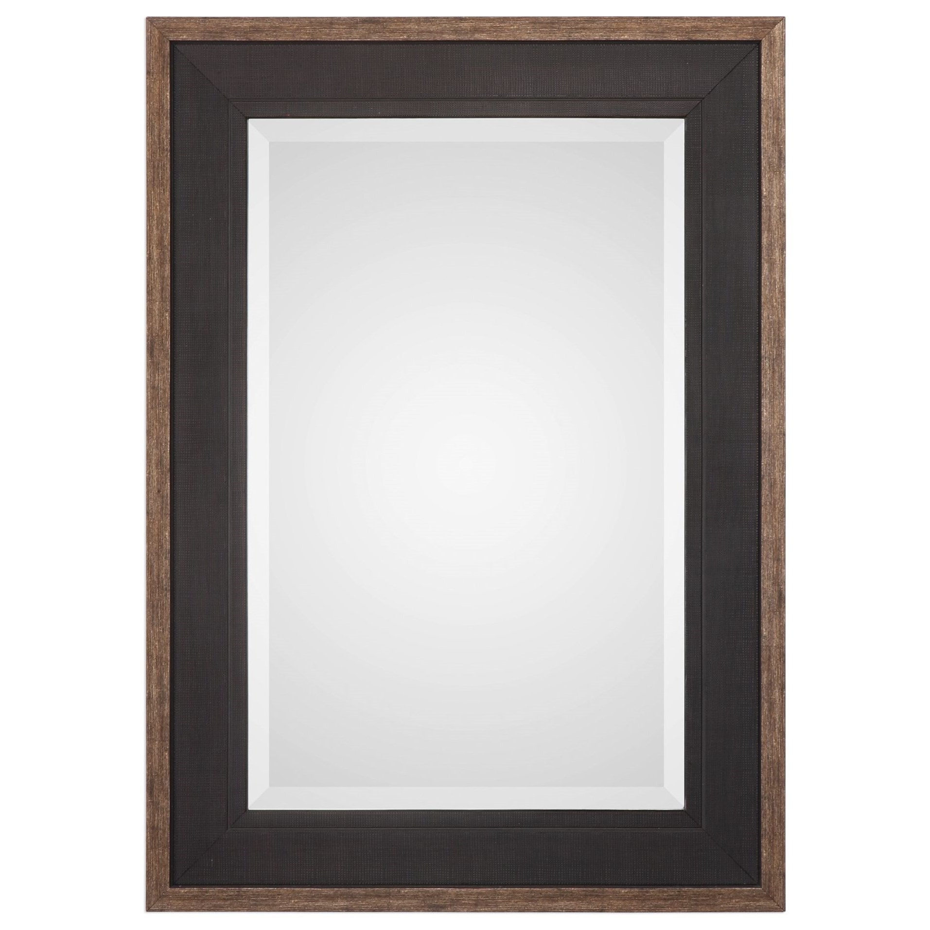 Uttermost Mirrors Staveley Rustic Black Mirror Wayside Furniture